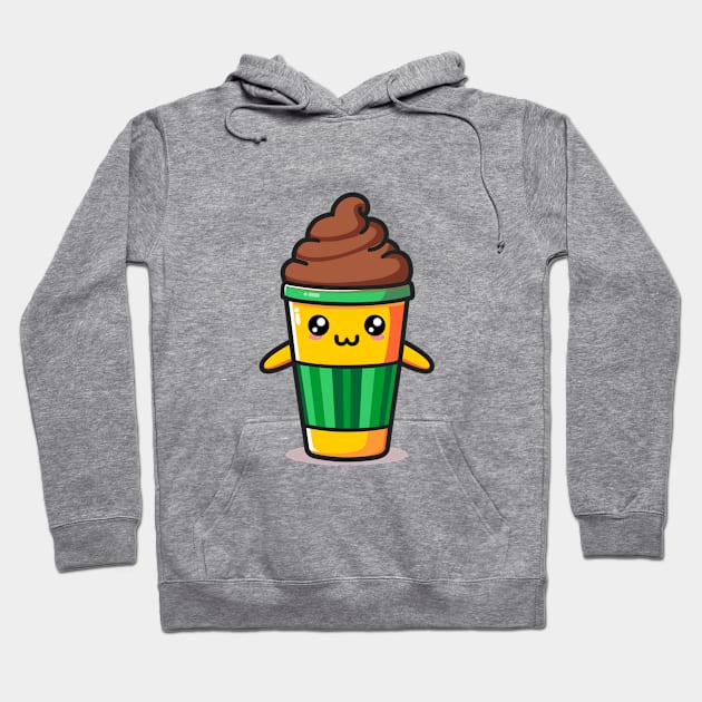 Cute Choco drink with Float Hoodie by Arief Uchiha